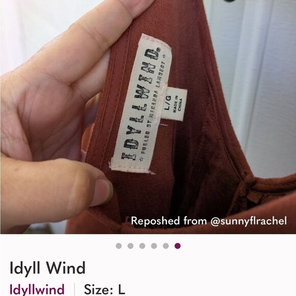 Idyllwind by Miranda Lambert Brixworth Terracotta Fringe Mini Dress - Picture 9 of 15